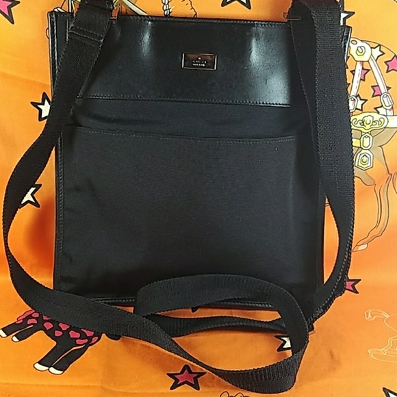gucci black canvas crossbody bag